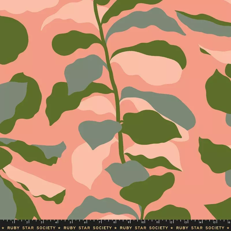 Fiddleleaf in Light Melon | Calathea 108 Wideback