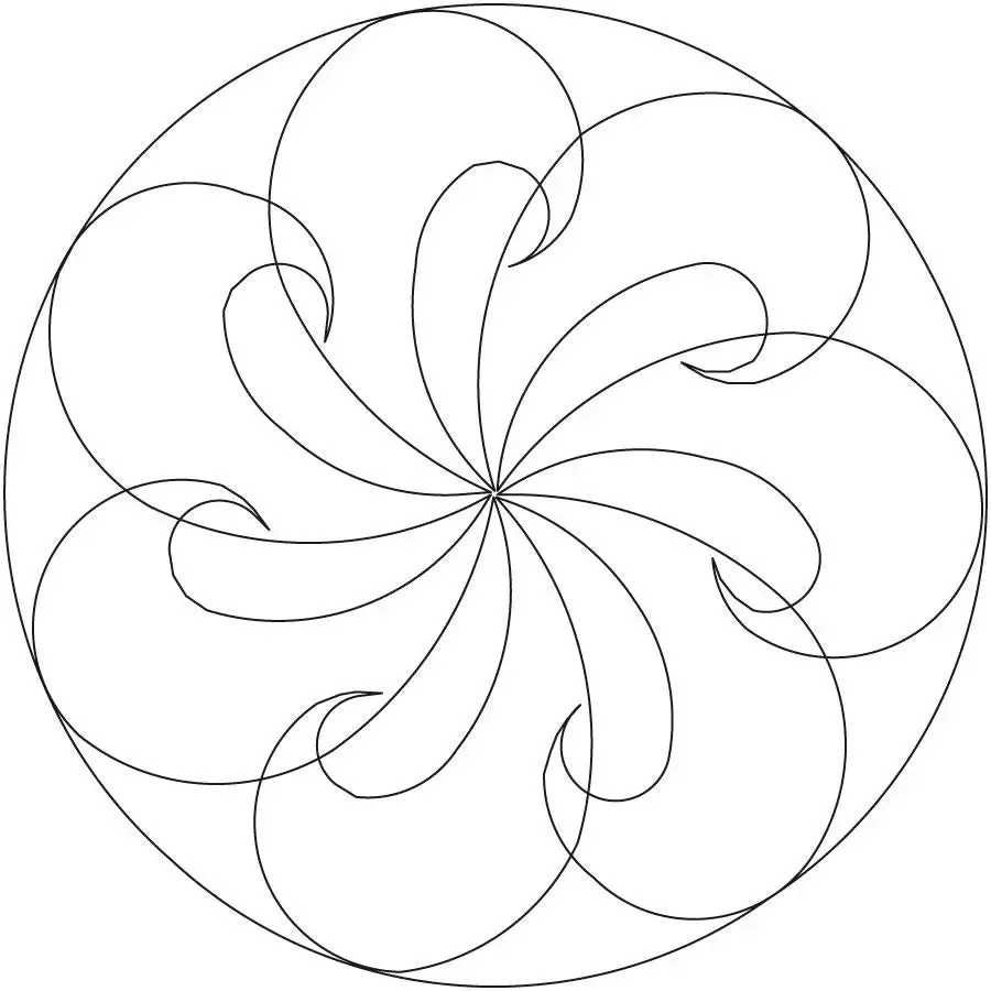 Fleather Circle 7 Block