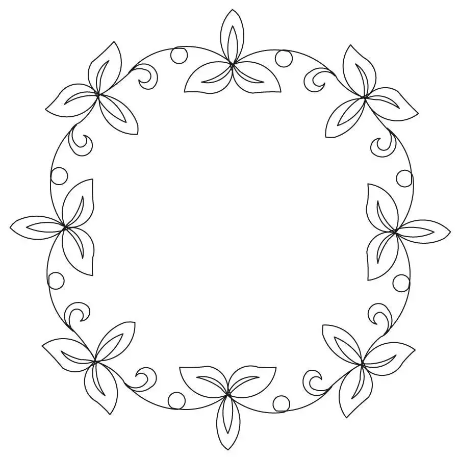 Floral Frame 2 Block