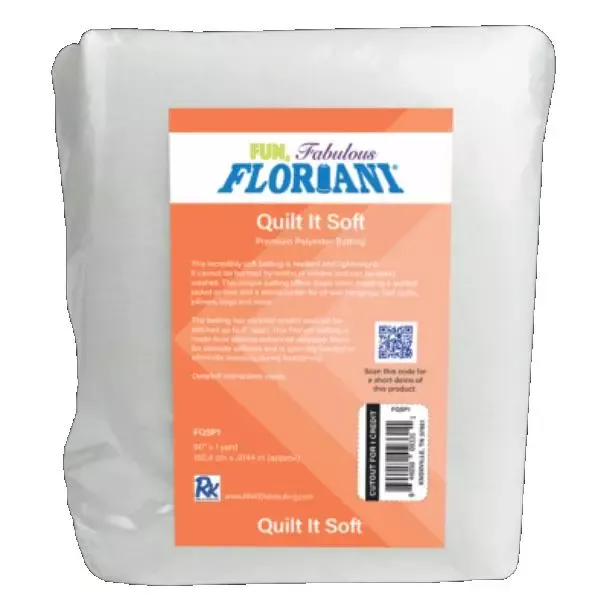 Floriani Quilt It Soft Batting Polyester 60" x 1 yd