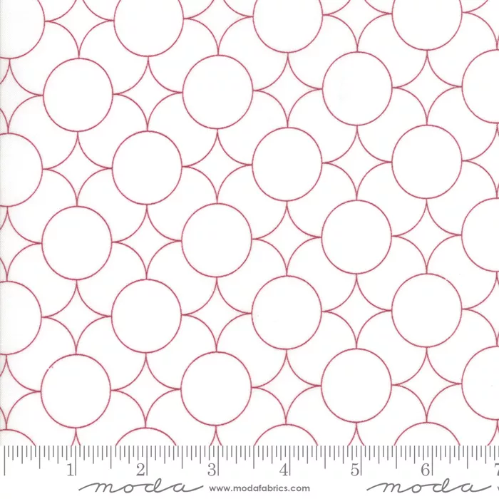 Flourish Off White Red