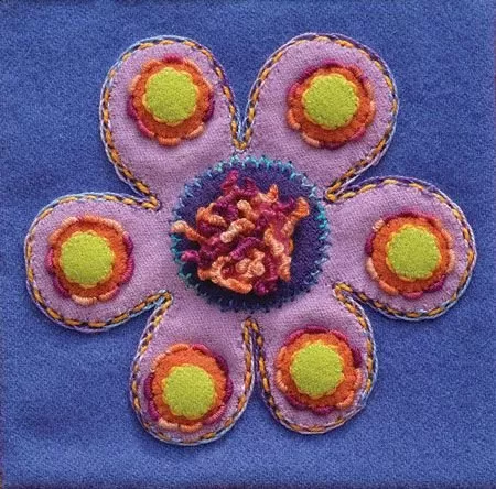 Flower/Colorway 2: Complete Kit (includes all threads and needles) Sue Spargo