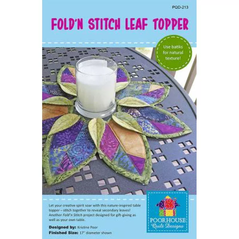 Fold ‘n Stitch Leaf Topper