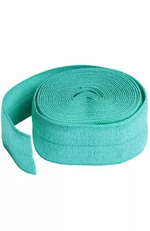 Fold-Over Elastic 3/4in x 2yd Turquoise