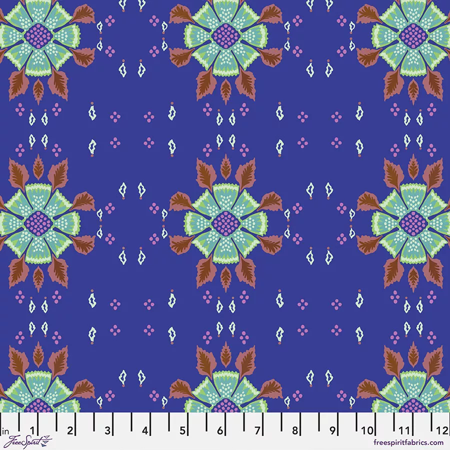 Folk Heart Eyelet - Periwinkle