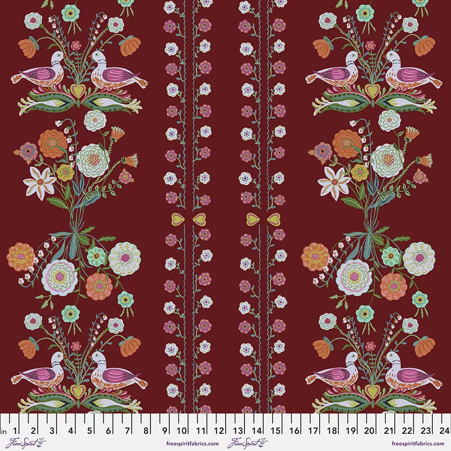 Folk Heart Nesting - Berry