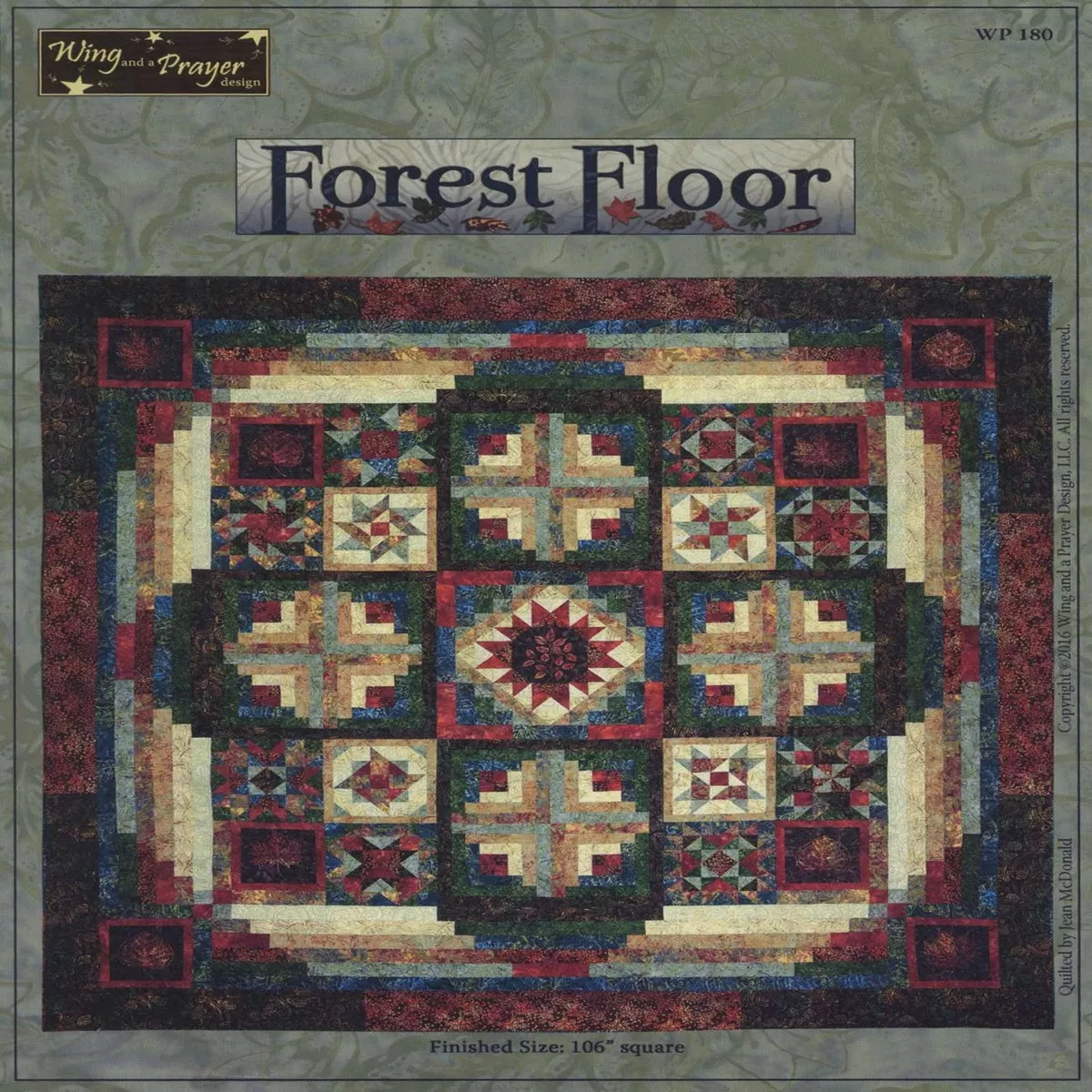 Forest Floor Quilt Pattern by Wing and Prayer