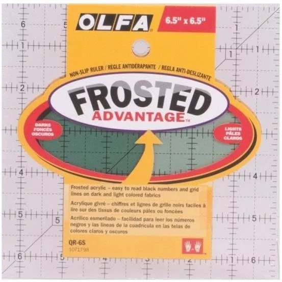 Frosted Acrylic Ruler 6 1 /2 x 6 1 /2 The Essential