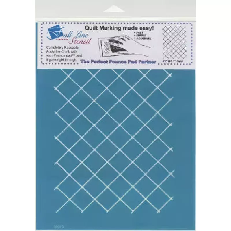 Full Line Stencil: One Inch Grid
