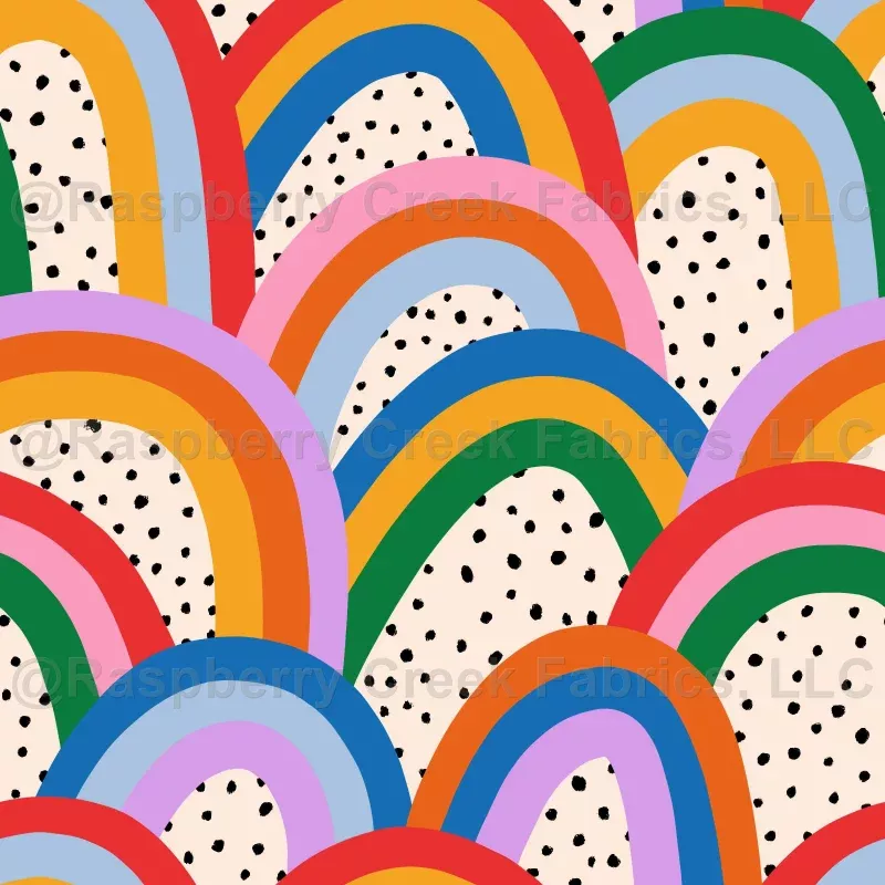 Fun Polkadot rainbows