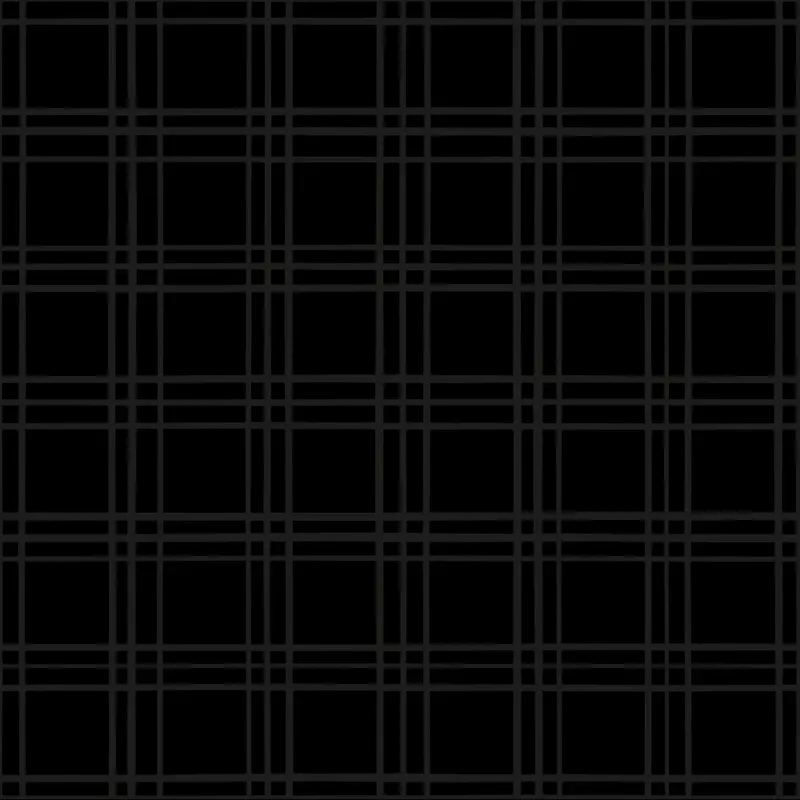 Geometric Plaid Fabric – Black