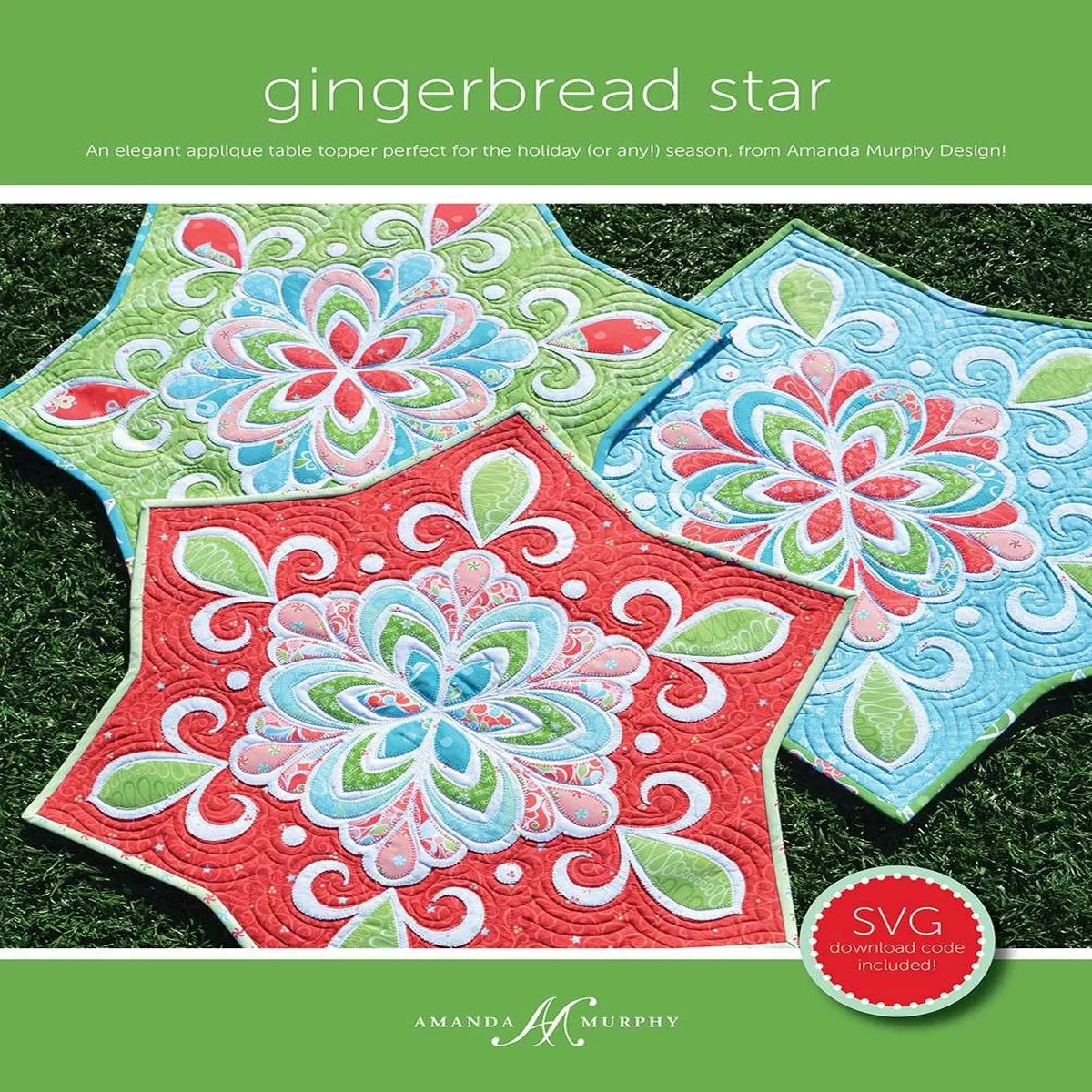 Gingerbread Star Pattern by Amanda Murphy