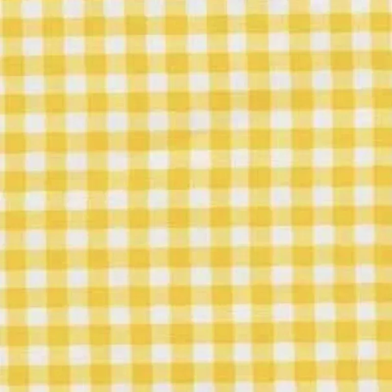 Gingham Oilcloth Fabric – Yellow