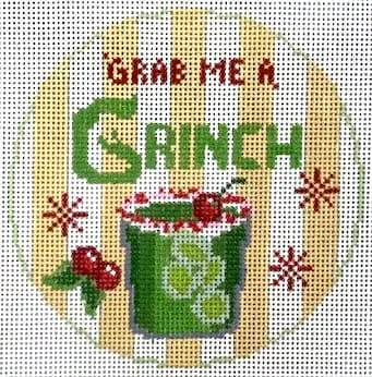 The Gingham Stitchery – Grab Me a Grinch Happier Hour Coaster