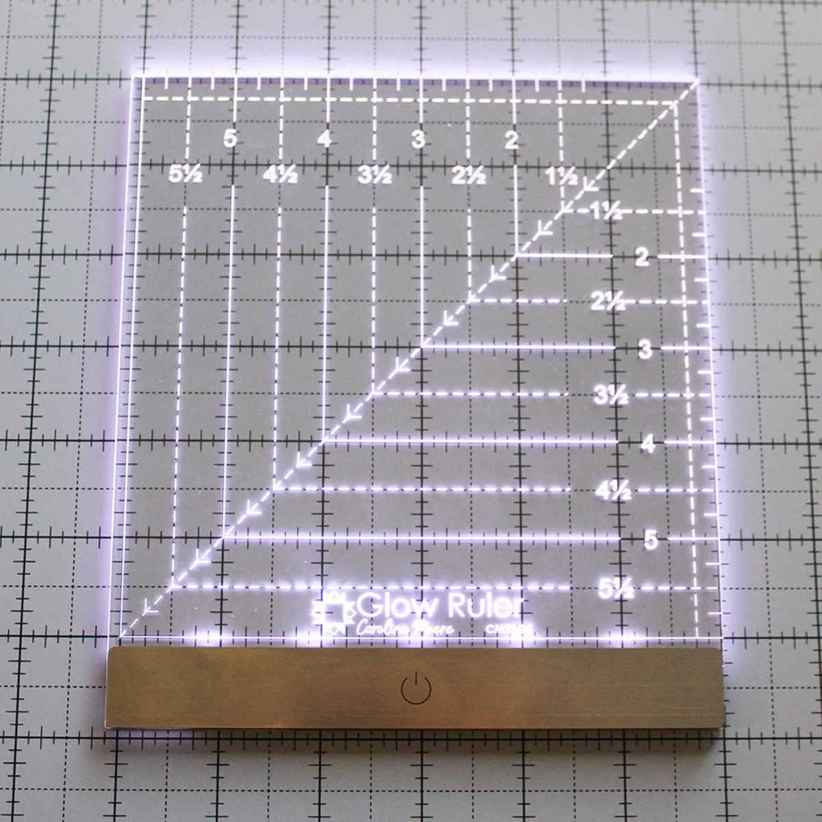 Glow Ruler 6″ x 6″