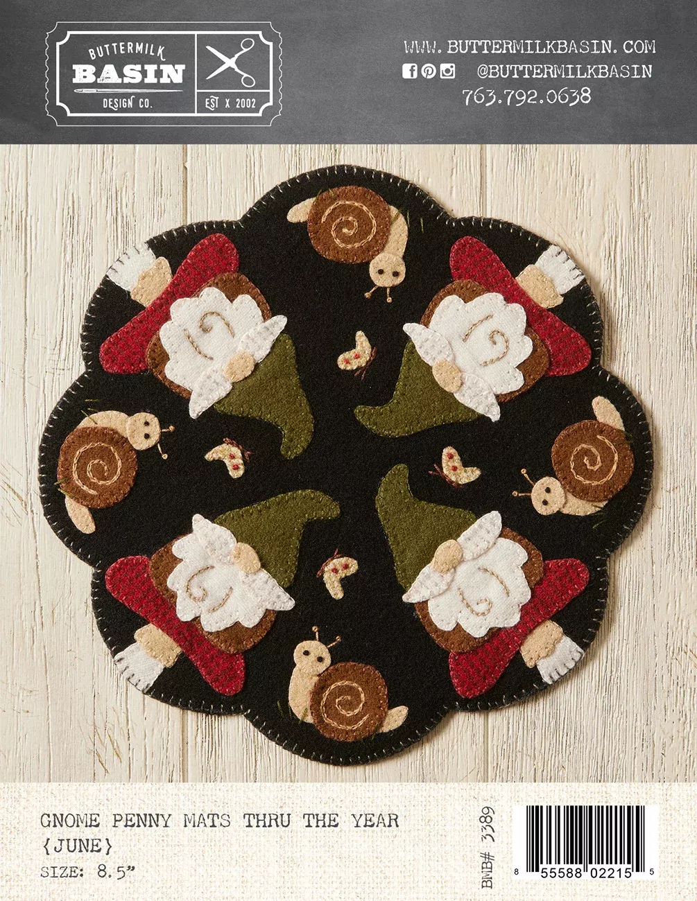 Gnome Penny Mats Thru the Year - June