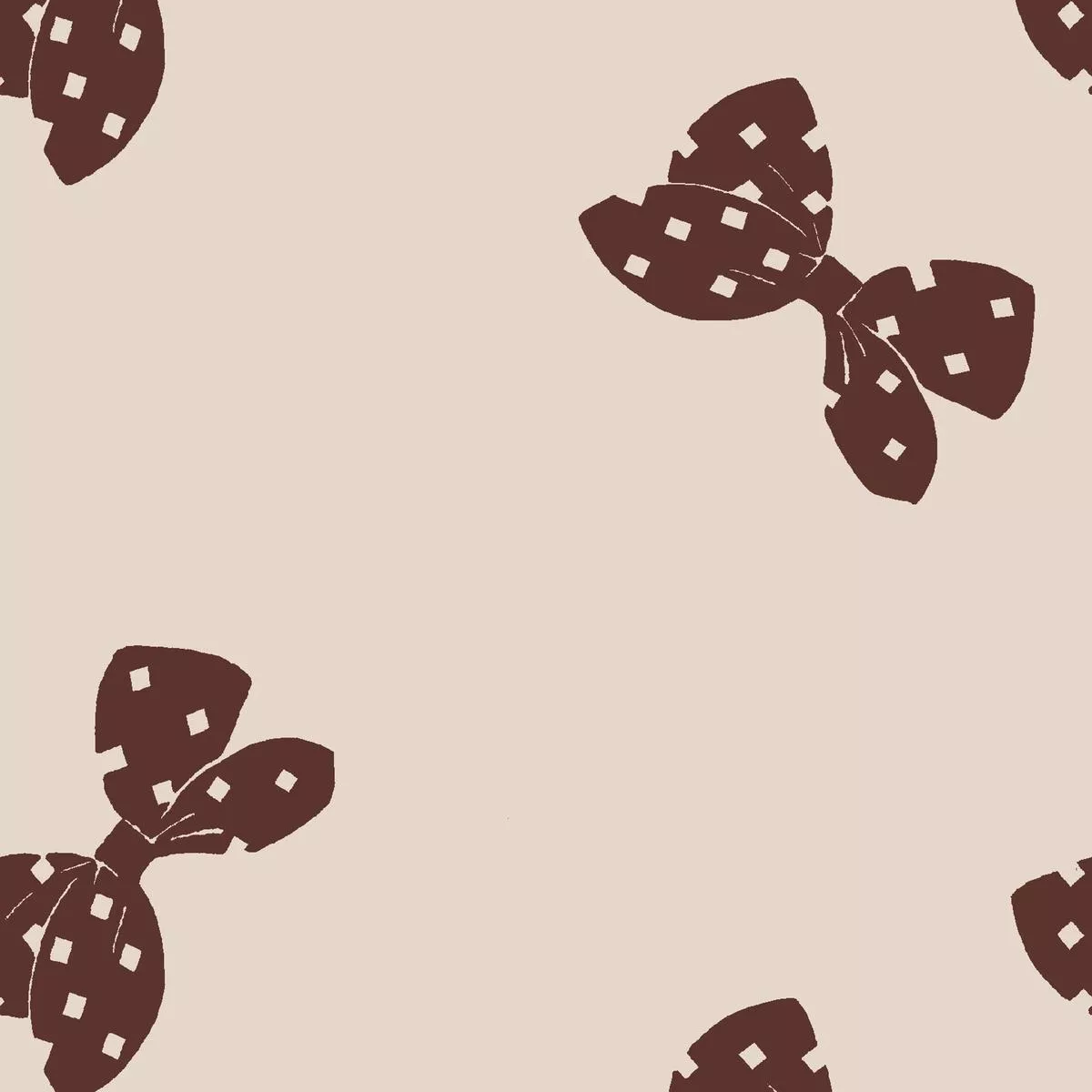 Grace Bow in Cocoa Fabric