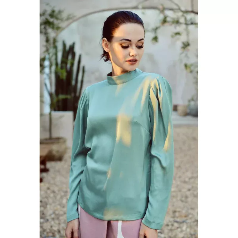 GRACE Long Sleeve Silk Blouse