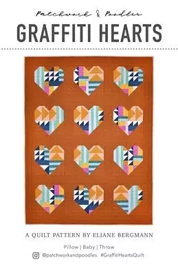 Graffiti Hearts Quilt Pattern