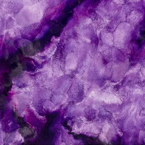 Grape Jam Luxe Cuddle Galaxy 58/60" Fabric Per Yard