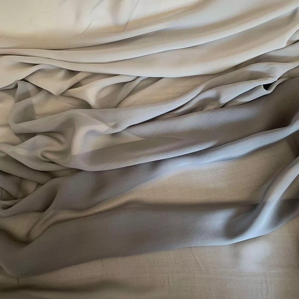 Gray Ombre – Silk Chiffon Fabric