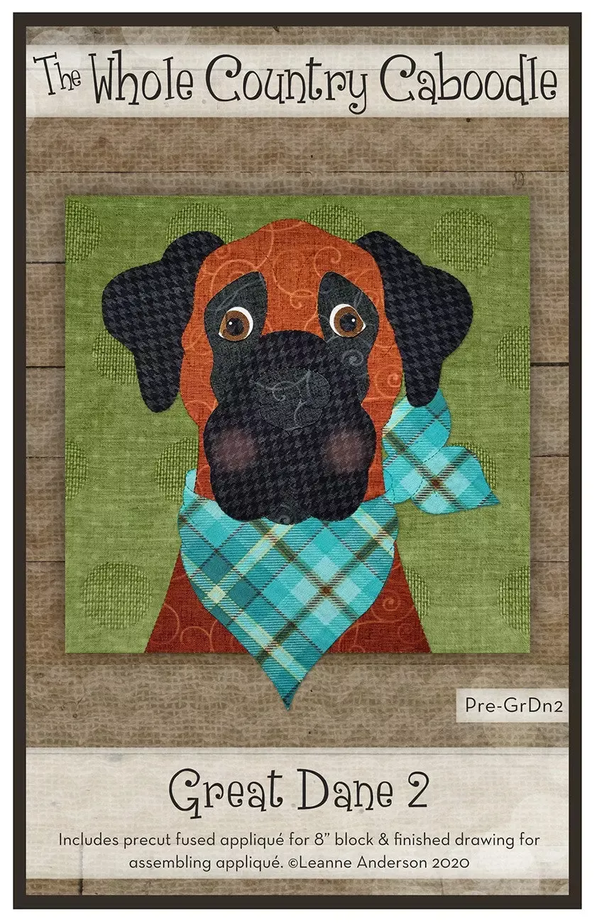 Great Dane 2 Precut Fused Applique Pack