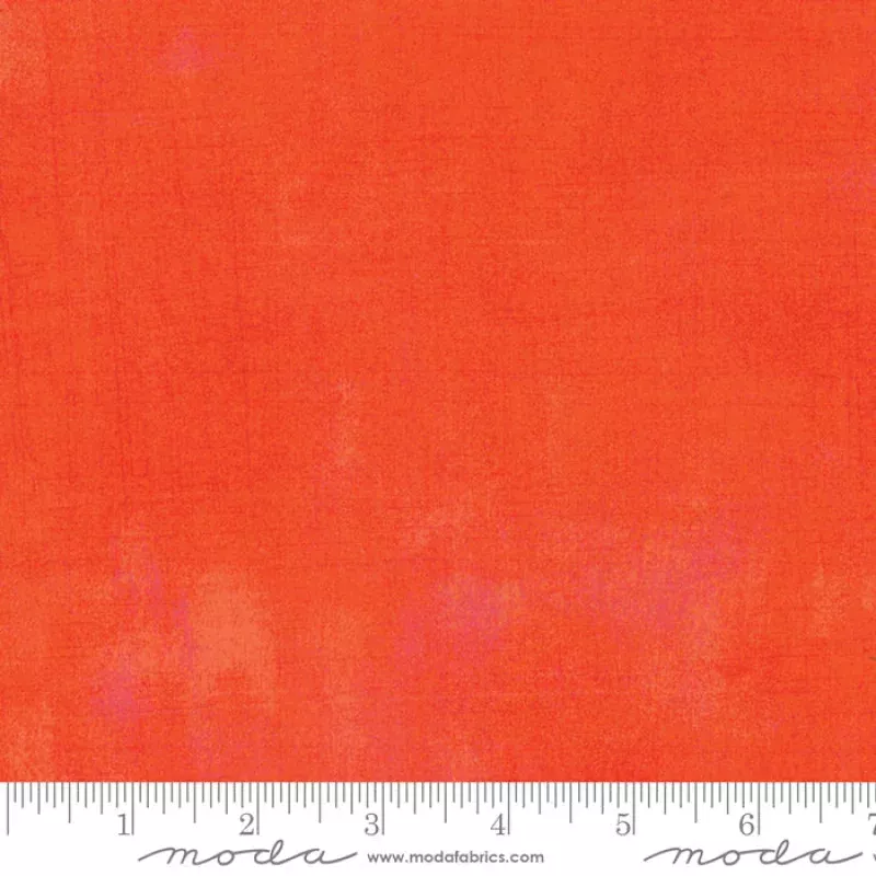 Grunge BasicsTangerine | BasicGrey | Cotton Quilting Fabric