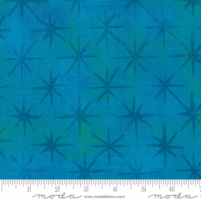 Grunge Seeing Stars Turquoise