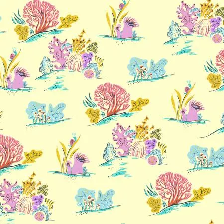 Heather Ross Malibu Coral Blue