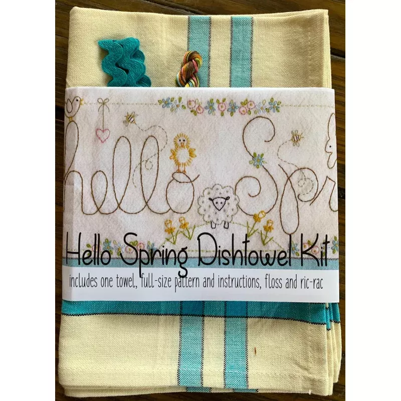 Hello Spring Dishtowel Kit