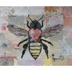 Honey Bee Collage Pattern(Laura Heine)