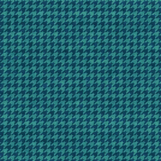 Houndstooth/Teal