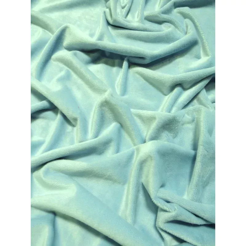 Icy Mint Minky Solid Baby Soft Fabric