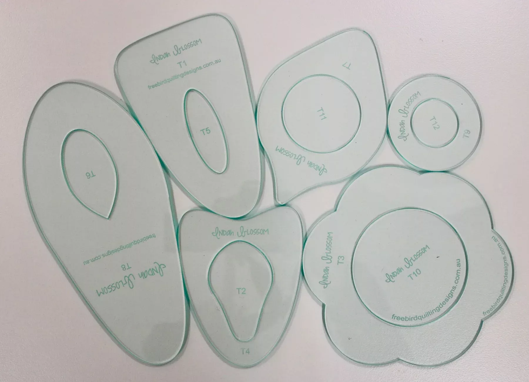 Indah Blossoms - Acrylic Template set