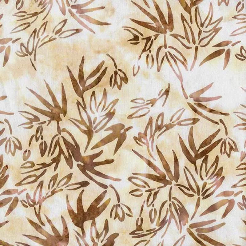 Island Batik – Tranquility – Bamboo Leaves Wheat