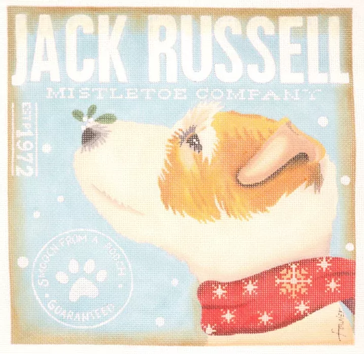 Jack Russell w/ Mistletoe