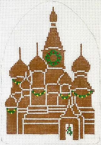Kate Dickerson Needlepoint – Gingerbread St. Basil’s Cathedral