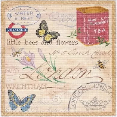Kate Dickerson Needlepoint – London Collage