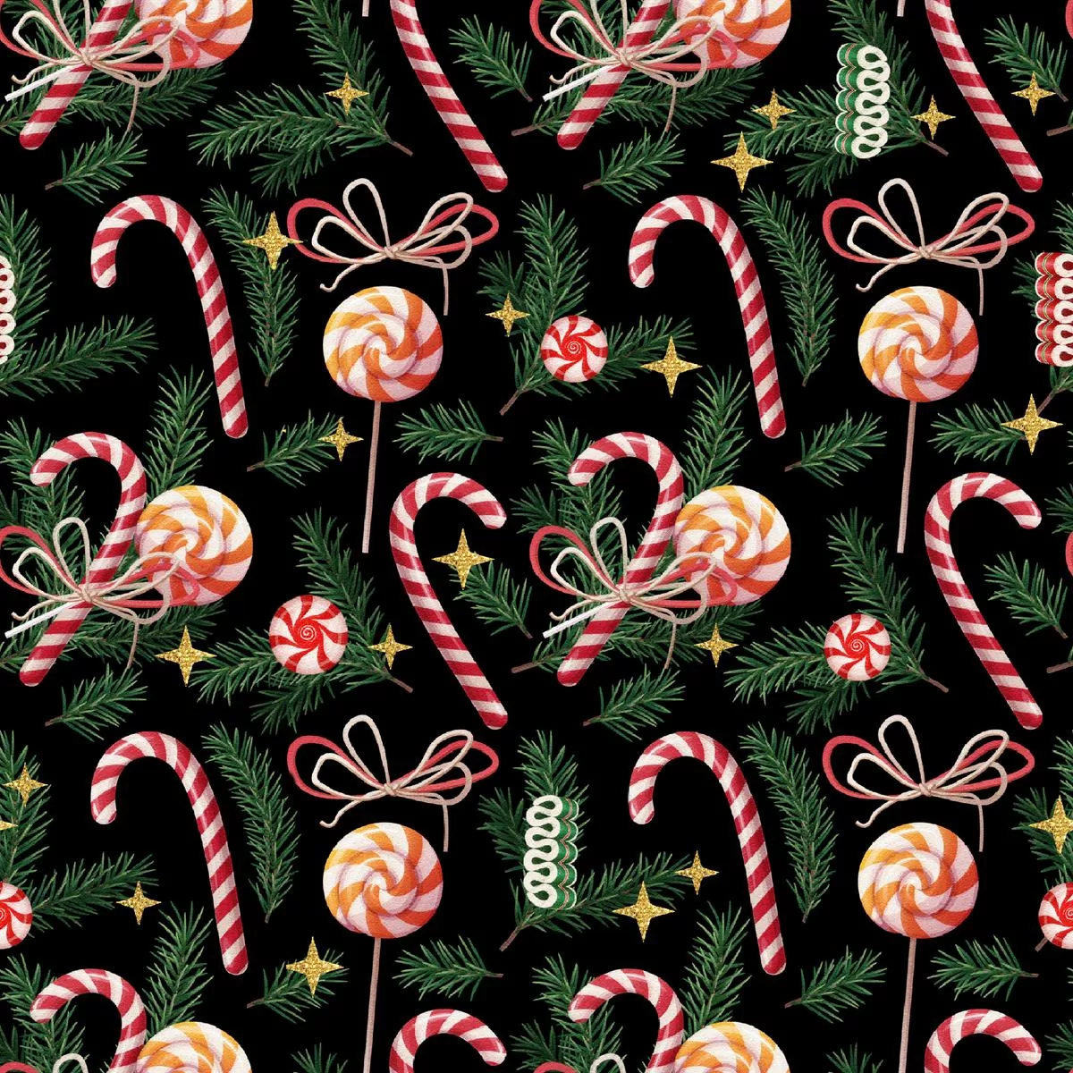 Kate Ward Thacker – Peppermint Dreams – Festive Candy Fabric