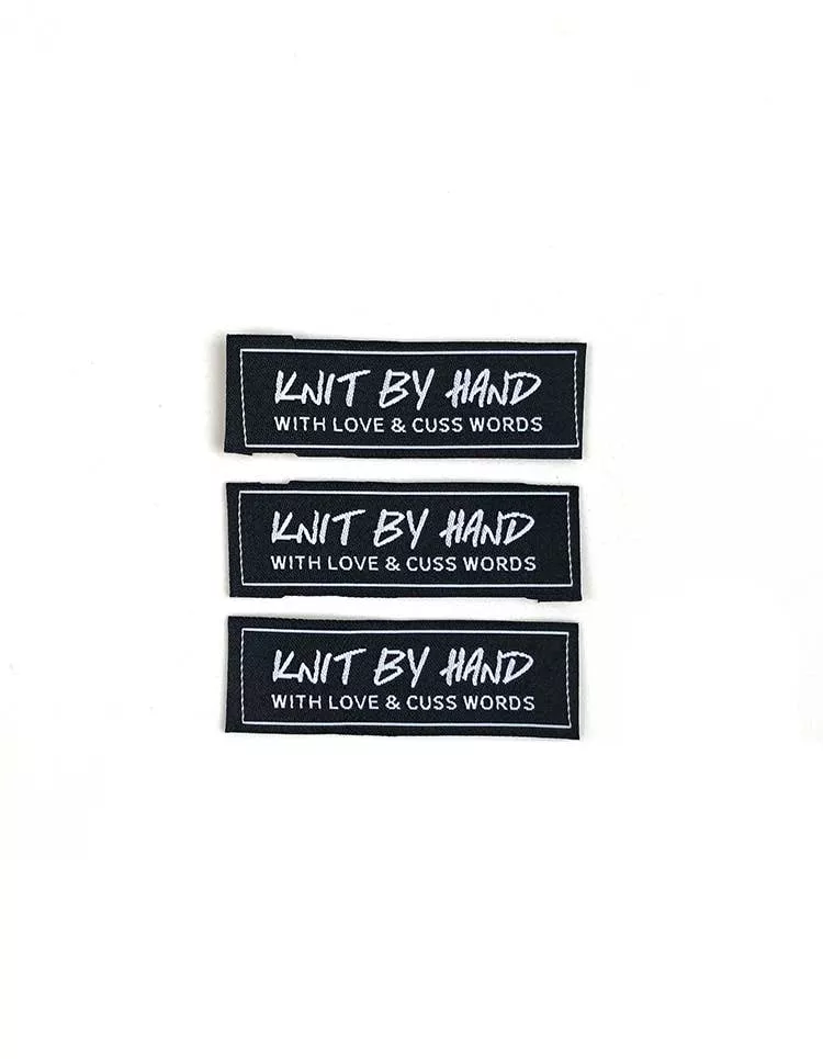 Knit By Hand - Sew-in Label