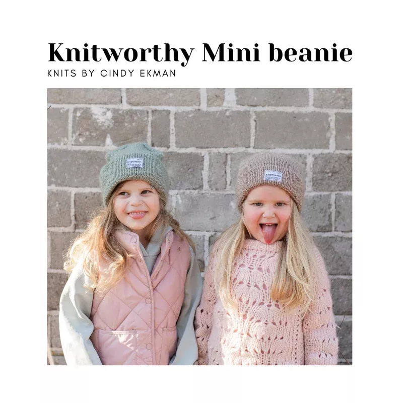Knitworthy beanie mini pattern