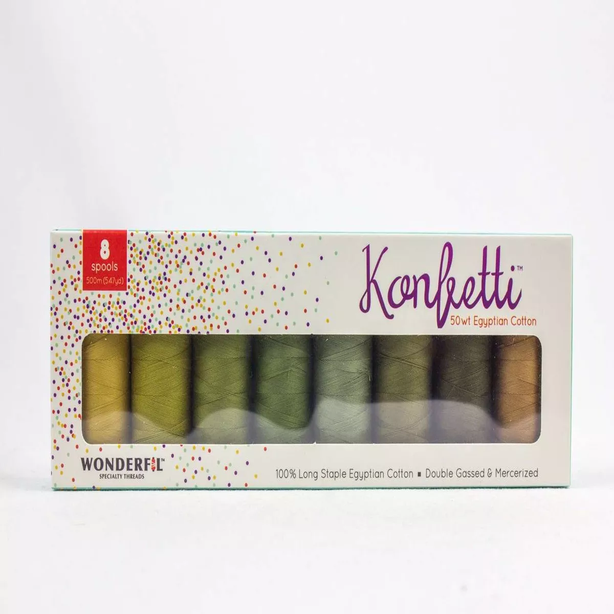 Konfetti 8-Spool Thread Set Forest Floor