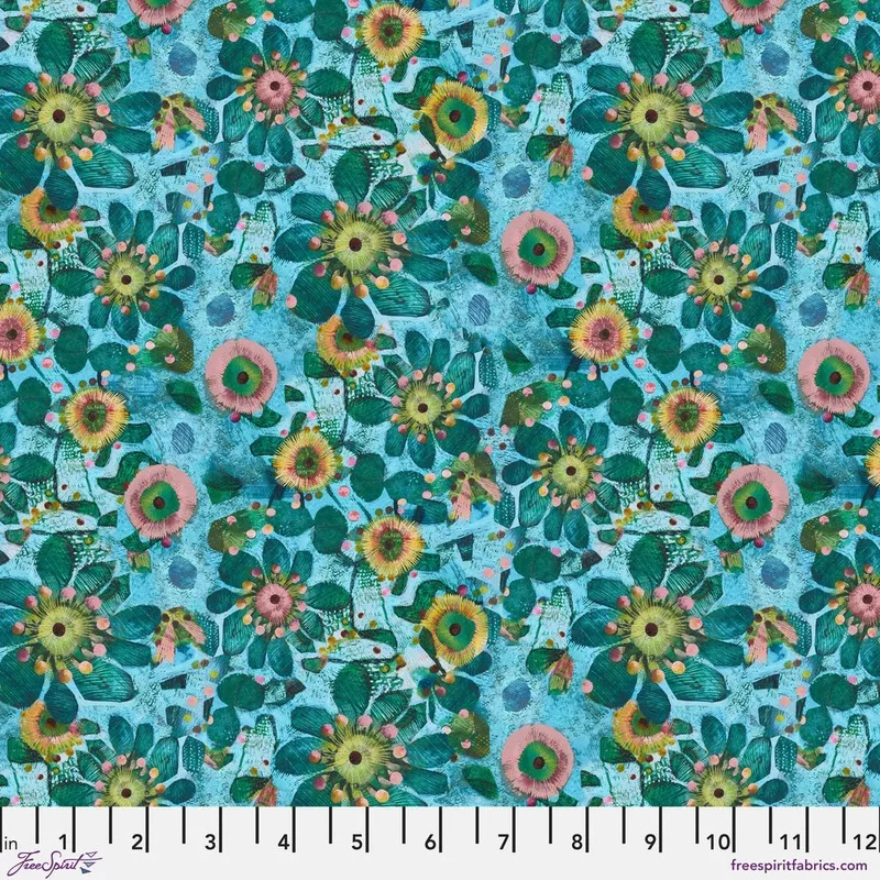L’Heure Bleue PWES030.TURQUOISE Fleur