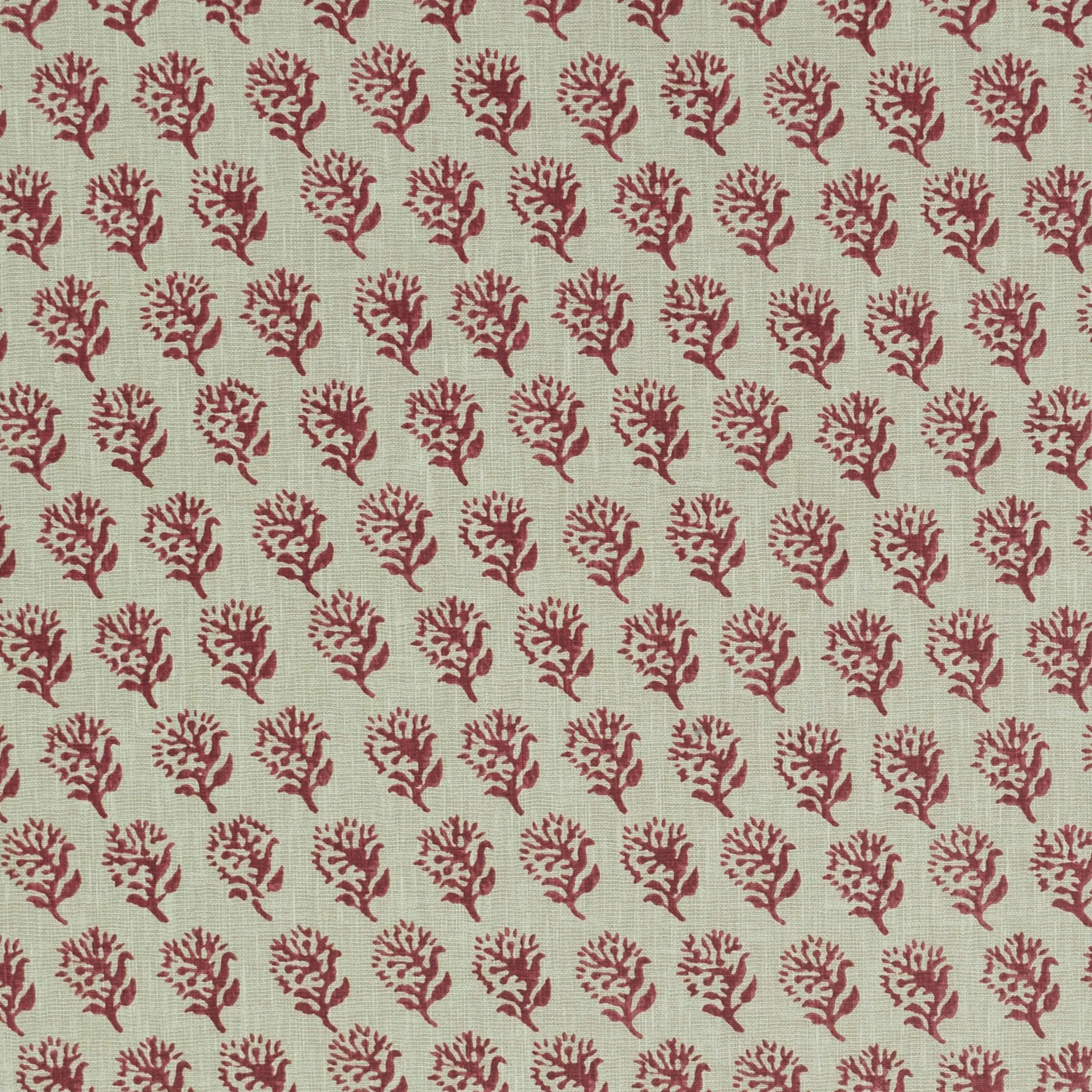 Laila Red P/Kaufmann Fabric