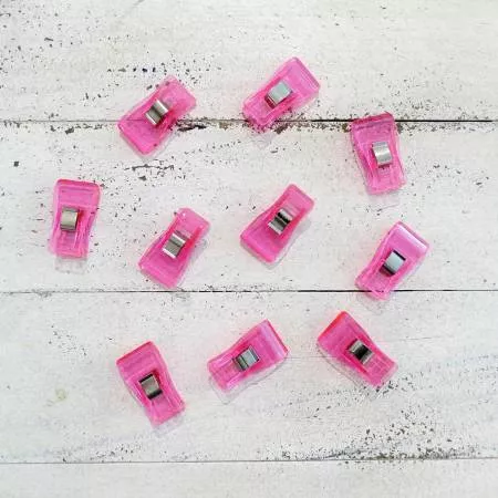 Large Quilting Clips 10 pack pink