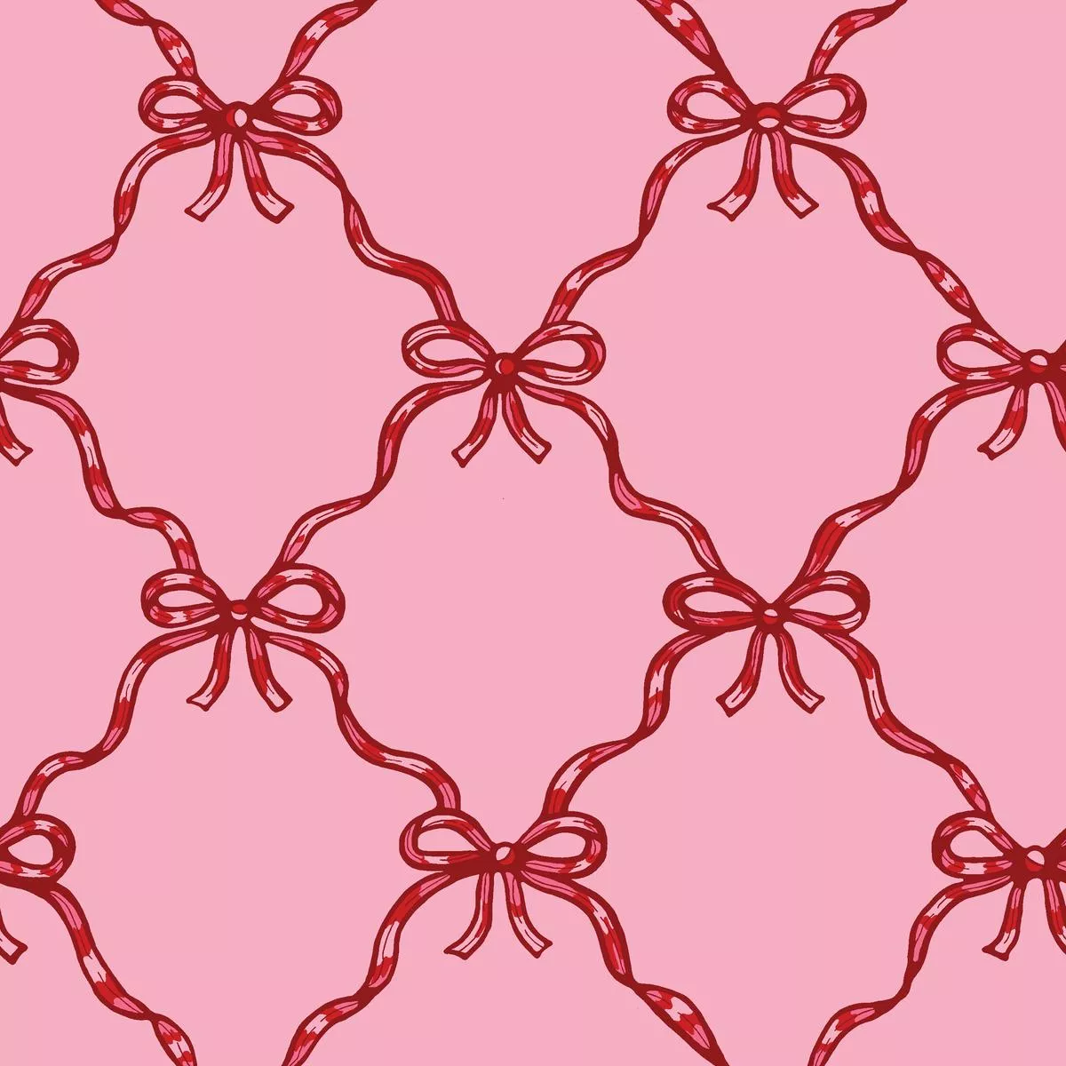 Lattice Bow in Orchid Fabric
