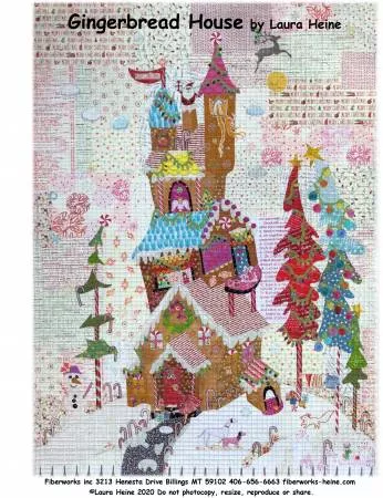 Laura Heine - Gingerbread House Collage Pattern