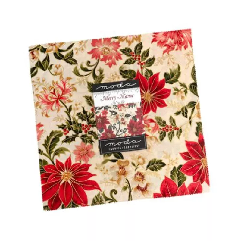 Layer Cake – Moda Merry Manor Metallic 42 pcs