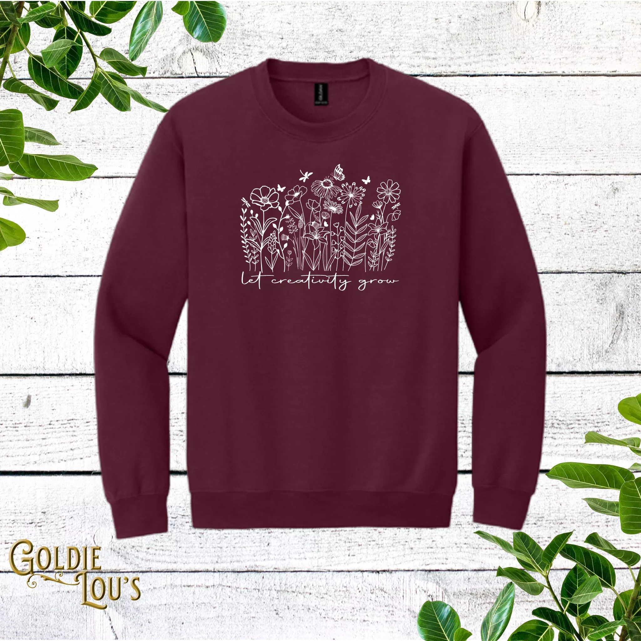 Let Creativity Grow Crewneck Sweatshirt