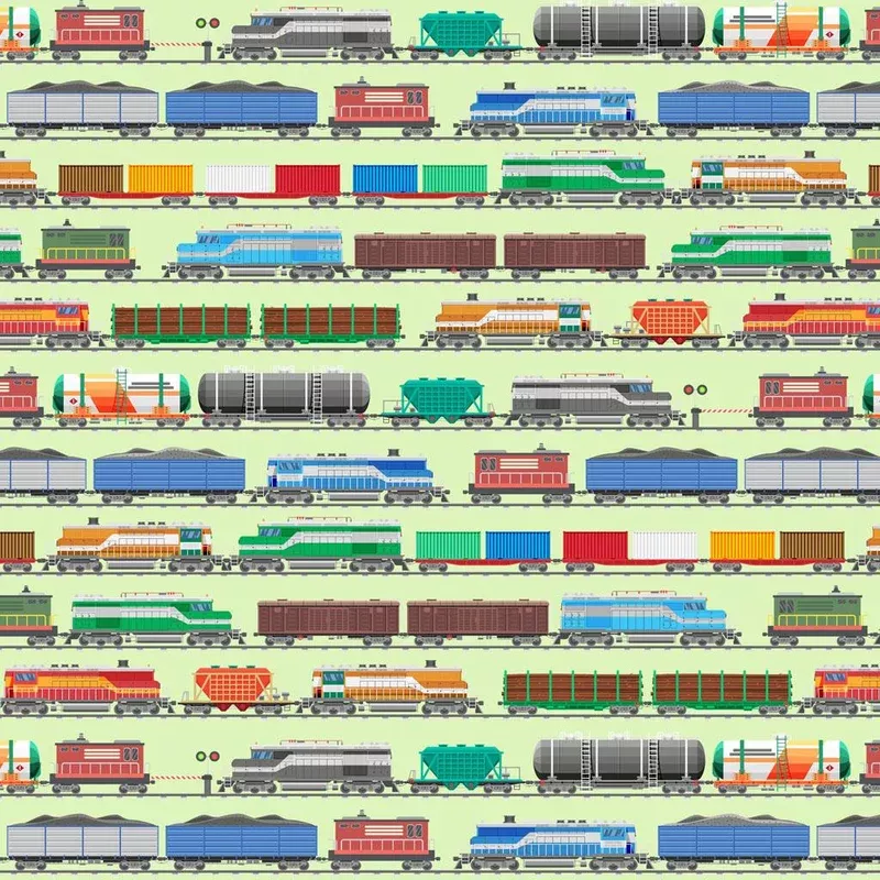 Let’s Go Trains – Light Green